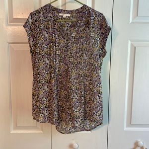 Stitch Fix Lavender Multicolored  Blouse NWOT large